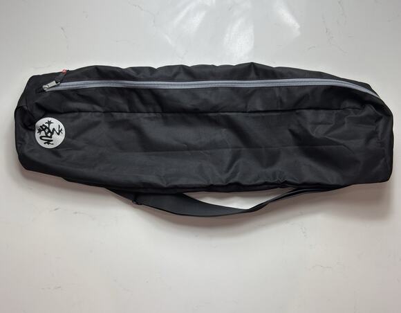 Manduka Go Steady Large Yoga Mat Carrier In Black Shoulder Bag Foldable Compact main image 7